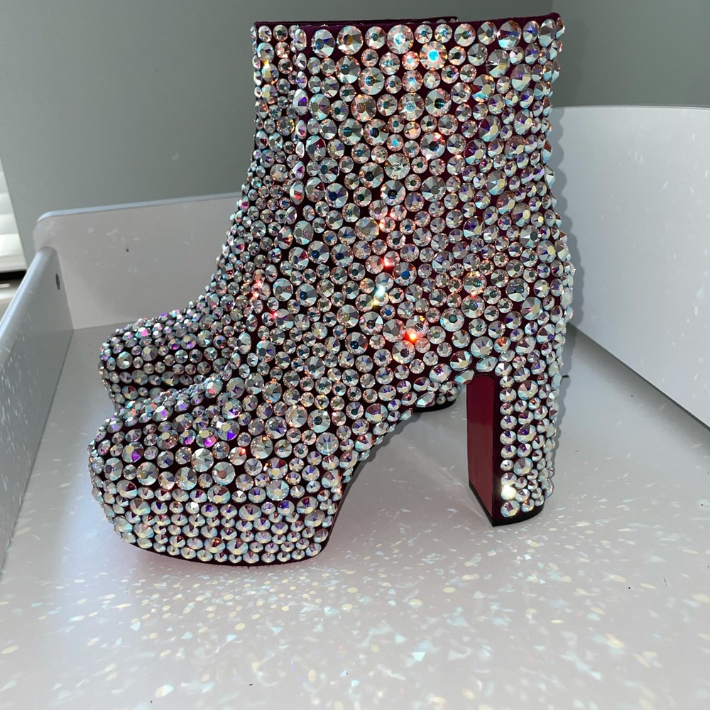 SOLD! RARE Christian Louboutin STRASS Boots - Picture 13 of 17